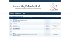 Desktop Screenshot of forum.mojkalendarik.sk