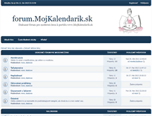 Tablet Screenshot of forum.mojkalendarik.sk